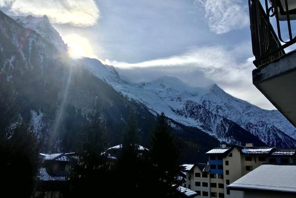 Charmant Appartement, Centre Ville, Vue Mont-Blanc Σαμονί Εξωτερικό φωτογραφία